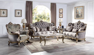Elozzol - Coffee Table - Marble & Antique Bronze Finish
