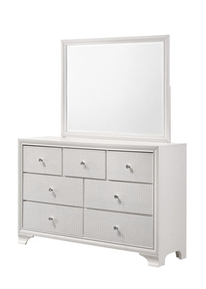 Lyssa - Full 5 Piece Bedroom Set - Oat / Frost