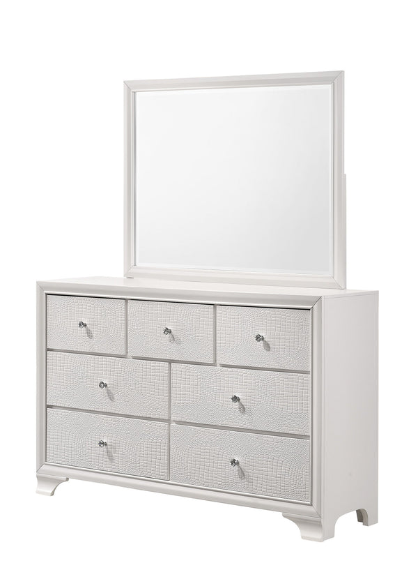 Lyssa - Queen 5 Piece Bedroom Set - Oat / Frost