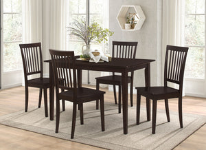 Juego de comedor rectangular de 5 piezas Gomez - Capuchino