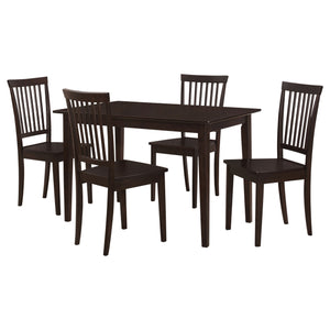 Juego de comedor rectangular de 5 piezas Gomez - Capuchino
