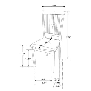 Juego de comedor rectangular de 5 piezas Gomez - Capuchino