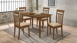 Robles - 5 Piece Rectangular Dining Table Set - Chestnut