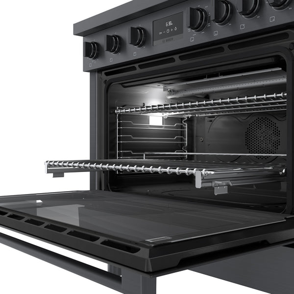 800 Series, Dual Fuel Freestanding Range, 36'', Black Stainless Steel