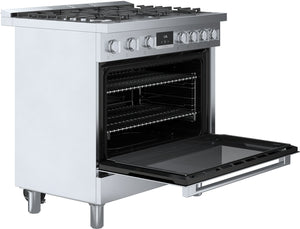 800 Series, Dual Fuel Freestanding Range, 36'', Stainless Steel