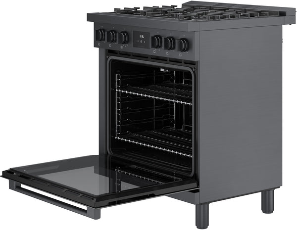 800 Series, Gas Freestanding Range, 30'', Black Stainless Steel