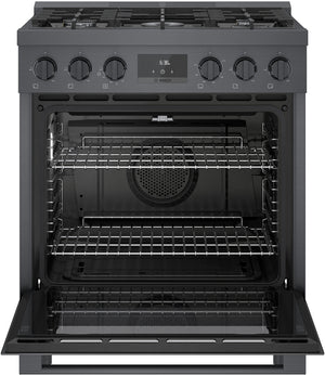 800 Series, Gas Freestanding Range, 30'', Black Stainless Steel