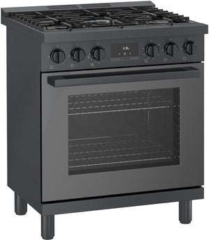 800 Series, Gas Freestanding Range, 30'', Black Stainless Steel