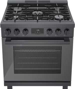 800 Series, Gas Freestanding Range, 30'', Black Stainless Steel
