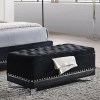 Barzini Glamorous Upholstered Bench Trunk