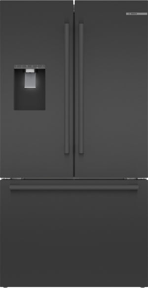 500 Series, French Door Bottom Mount Refrigerator, 36'', Black Stainless Steel