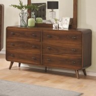 Robyn Mid-Century Modern 6 Drawer Dresser