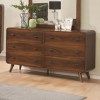 Robyn Mid-Century Modern 6 Drawer Dresser