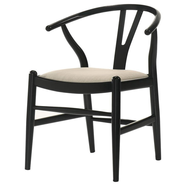 Crestmont - Wood Wishbone Dining Side Chair (Set of 2) - Black