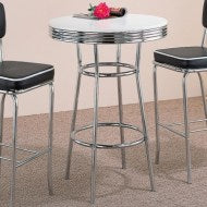 Cleveland 50's Soda Fountain Chrome Bar Table