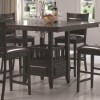 Jaden Square Counter Height Table with Center Storage Cabinet