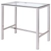 Bar Units and Bar Tables Contemporary Bar Table with Glass Top