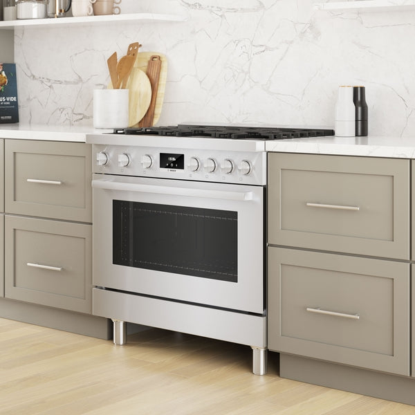 800 Series, Dual Fuel Freestanding Range, 36'', Stainless Steel