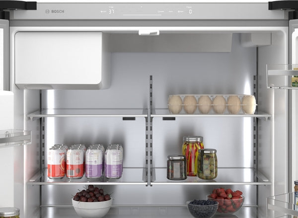 500 Series, French Door Bottom Mount Refrigerator, 36'', Black Stainless Steel