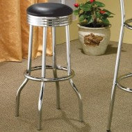 Cleveland Chrome Plated Soda Fountain Bar Stool