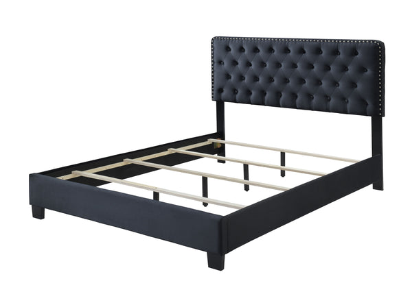 Ezra - King Bed - Gray