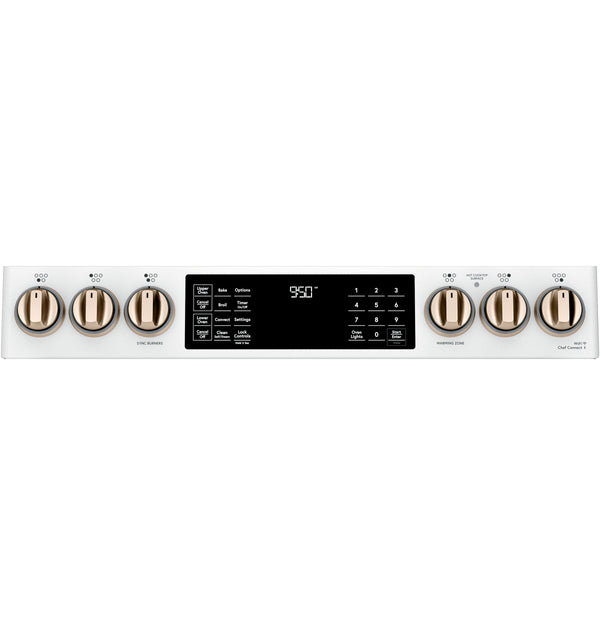 Café™ 30" Smart Slide-In, Front-Control, Induction and Convection Double-Oven Range