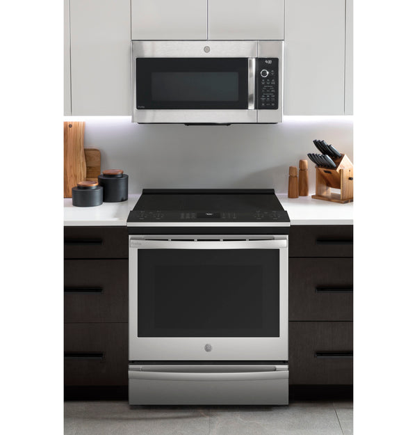 GE Profile™ ENERGY STAR 30" Smart Slide-In Fingerprint Resistant Front-Control Induction and Convection Range with No Preheat Air Fry