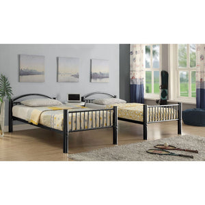 Cayelynn - Twin Over Twin Bunk Bed - Black