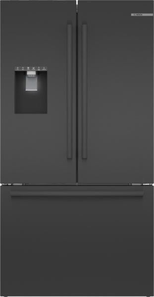 500 Series, French Door Bottom Mount Refrigerator, 36'', Stainless steel (with anti-fingerprint), Black Stainless Steel