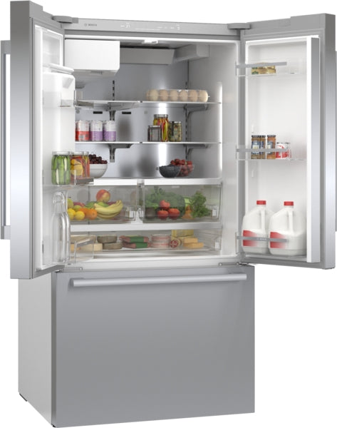 500 Series, French Door Bottom Mount Refrigerator, 36'', Stainless steel (with anti-fingerprint)