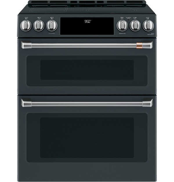 Café™ 30" Smart Slide-In, Front-Control, Induction and Convection Double-Oven Range