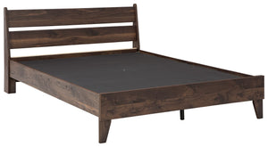 Calverson - Mocha - Full Panel Platform Bed