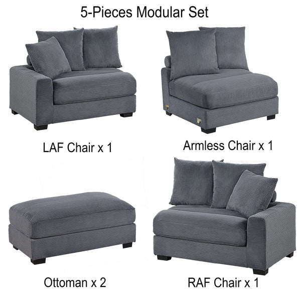 Linear 5-Piece Modular Set