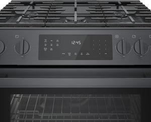 800 Series, Gas Slide-in Range, 30'', Black