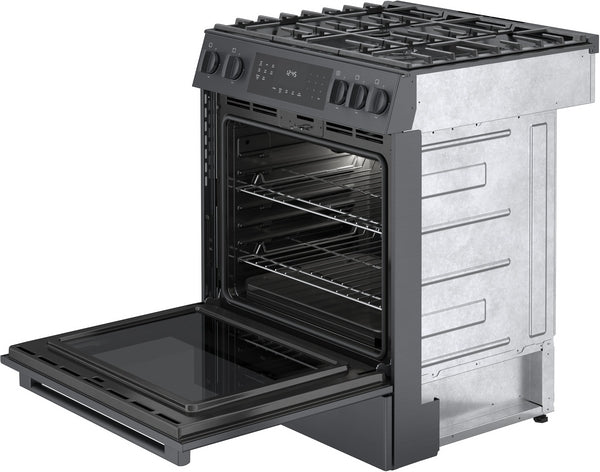 800 Series, Gas Slide-in Range, 30'', Black