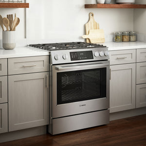 Benchmark®, Gas Slide-in Range, 30'', Stainless Steel