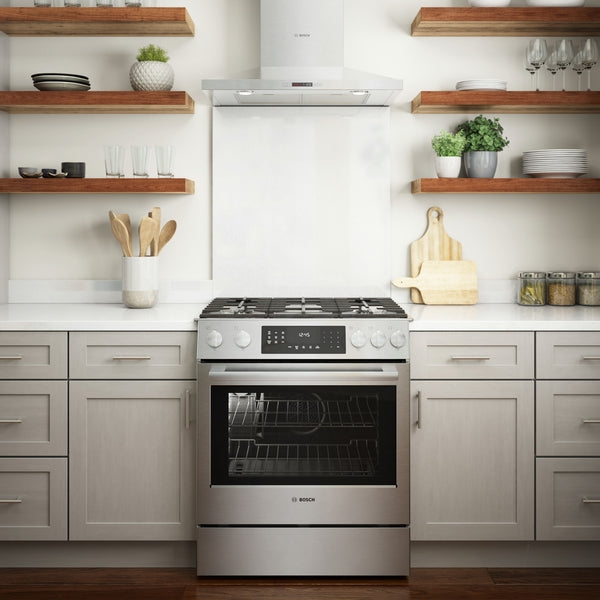 Benchmark®, Gas Slide-in Range, 30'', Stainless Steel