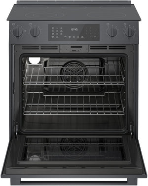 800 Series, Electric Slide-in Range, 30'', Black Stainless Steel