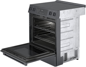 800 Series, Electric Slide-in Range, 30'', Black Stainless Steel