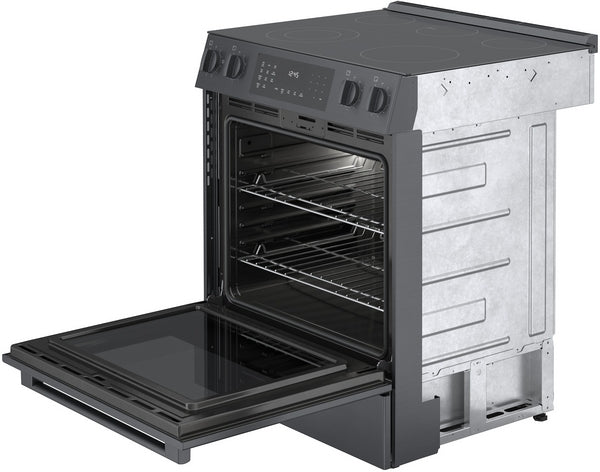 800 Series, Electric Slide-in Range, 30'', Black Stainless Steel