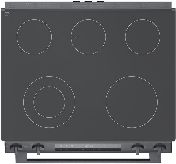 800 Series, Electric Slide-in Range, 30'', Black Stainless Steel
