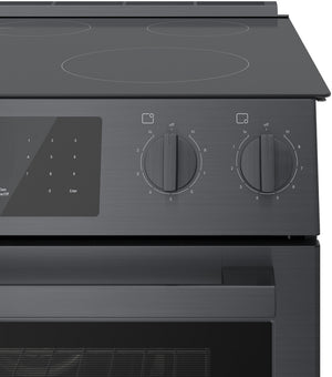 800 Series, Electric Slide-in Range, 30'', Black Stainless Steel