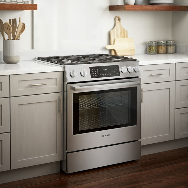Benchmark®, Dual Fuel Slide-in Range, 30'', Stainless Steel