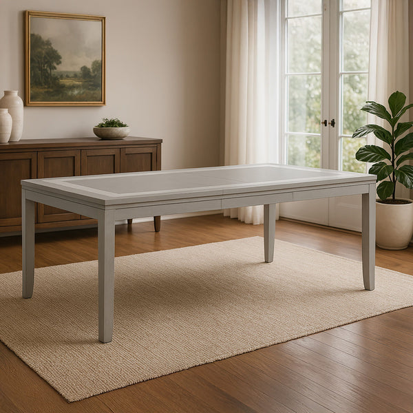 Fiona - Rectangle Dining Table - Mist Gray