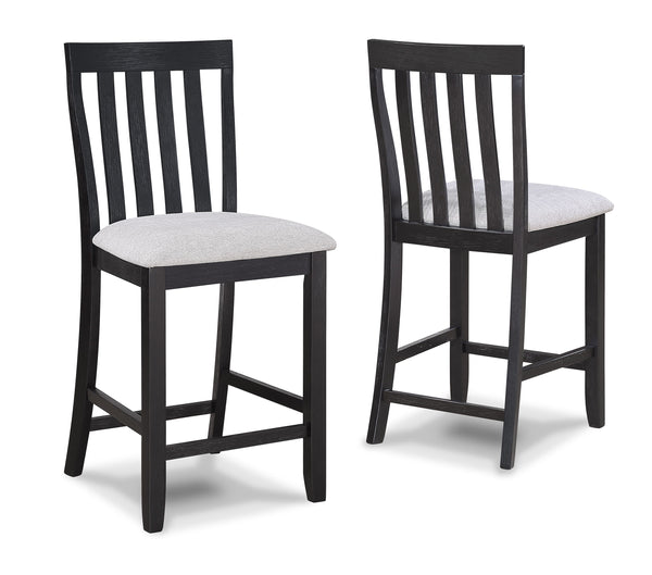 Delfin - 5 Piece Dining Room Set - Gray / Black