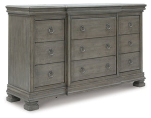 Traditional design motifs, redefined for todayâ€™s trends. Inspired by timeless Louis Philippe styling, this dresser is distinguished by its stunning attention to detail. Youâ€™ll find the light gray finish encourages an attitude of laid-back luxury. Comp