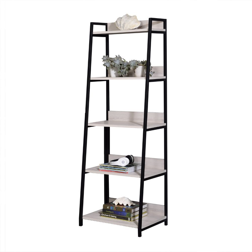 Combining simplicity with functionality, this Wendral bookshelf will sure to be an eye-catching piece in any home. Featuring a shelf storage system with a ladder-like appearance, each component is expertly crafted from the finest materials, including meta