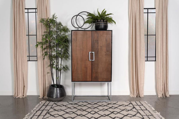  contemporary bar cabinet. Closed