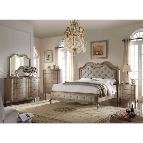  this upholstered bedroom collection features cursive components for a classy appearance.<br/><br/><b>Product Fe