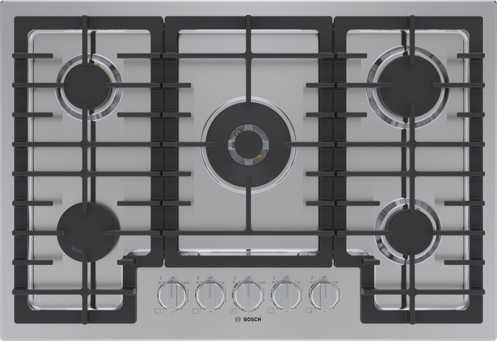 800 Series, Gas Cooktop, 30'', Stainless steel